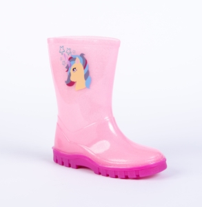 Woodstock Kids Pink Unicorn Wellington Boots
