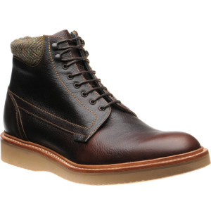 Barker Brookville rubber-soled boots in Ansiao Brown Grain 