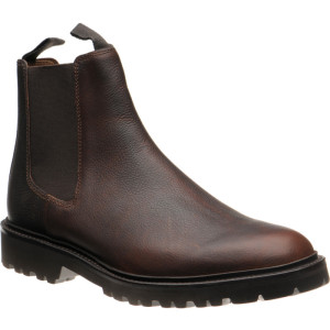 Barker Camborne rubber-soled Chelsea boots in Brown Grain 