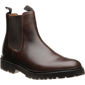 Barker Camborne rubber-soled Chelsea boots in Brown Pull Up 
