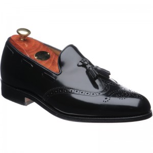 Barker Clive tasselled loafers in Black Polished 