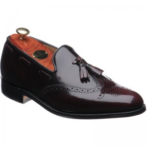Barker Clive tasselled loafers in Burgundy Polished 