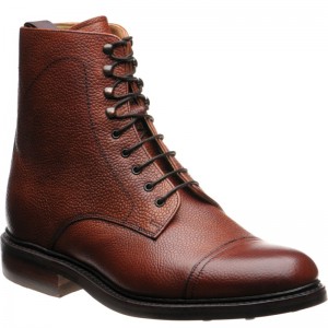 Barker Donegal rubber-soled boots in Antique Rosewood Grain Calf 