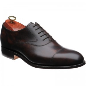 Barker Falsgrave Oxfords in Dark Brown Shadow Calf Loafers Brogues