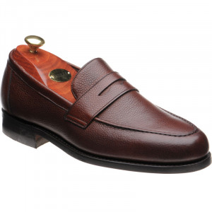 Barker Jevington rubber-soled rubber-soled loafers in Cherry Grain Calf 