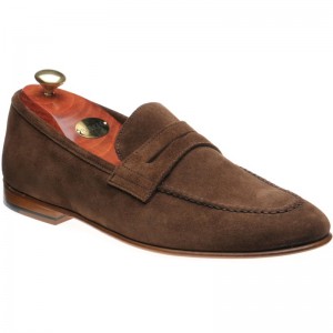 Barker Ledley loafers in Castagnia Suede 