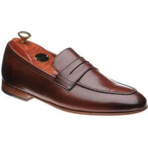 Barker Ledley loafers in Cherry Grain 
