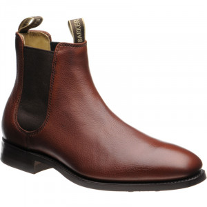 Barker Mansfield Rubber rubber-soled Chelsea boots in Cherry Grain Calf 
