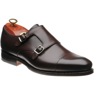 Barker Middlewich monk shoes in Chestnut Calf 