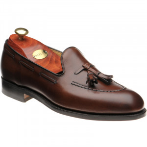 Barker Pevensey tasselled loafers in Dark Walnut Calf 