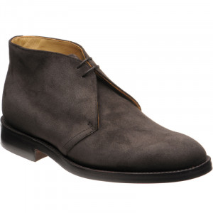 Barker Sandwell rubber-soled Chukka boots in Dark Brown Suede 
