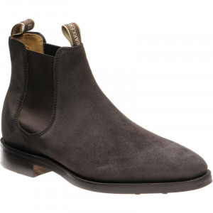 Barker Sutton rubber-soled Chelsea boots in Dark Brown Suede 