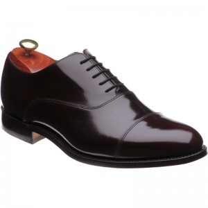 Barker Winsford Oxfords in Burgundy Polished Loafers Brogues