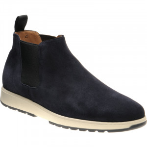 Carlos Santos 1464 rubber-soled boots in Navy Suede 
