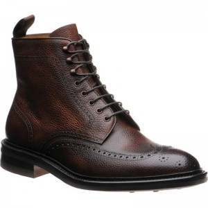 Carlos Santos 8922 rubber-soled brogue boots in Guimaraes Grain 