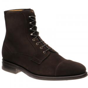 Carlos Santos 9654 rubber-soled boots in Brown Suede 