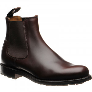 Cheaney Barnes III B rubber-soled Chelsea boots in Brown Pull Up Calf 
