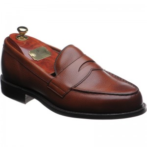 Cheaney Howard R rubber-soled loafers in Mahogany Grain 
