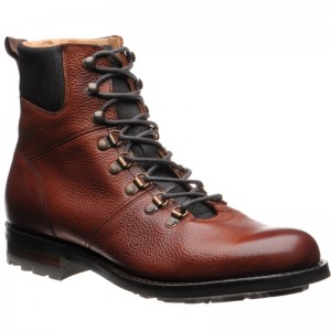 Cheaney Ingleborough B rubber-soled boots in Mahogany Grain 