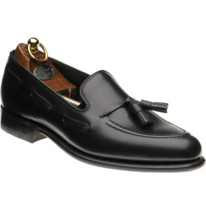 Herring Ascot II hybrid-soled tasselled loafers in Black Calf 