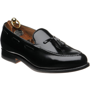 Herring Barcelona tasselled loafers in Black Rois 
