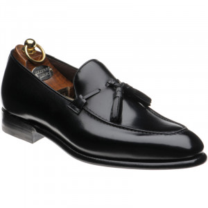 Herring Blackheath tasselled loafers in Black Calf 
