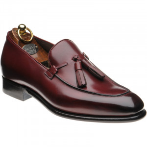 Herring Blackheath tasselled loafers in Burgundy Calf 