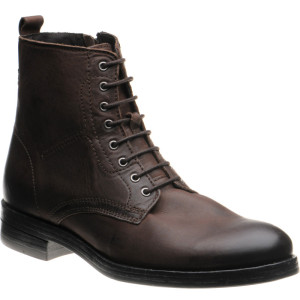 Herring Bridges rubber-soled boots in Brown Waxy Calf 