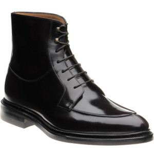 Herring Brienz rubber-soled boots in Burgundy Polished 