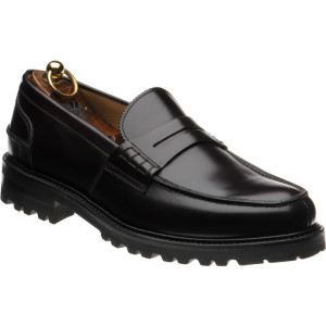 Herring Brighton II rubber-soled loafers in Burgundy Polished 