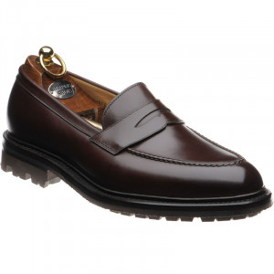 Herring Brighton rubber-soled loafers in Dark Brown Calf 