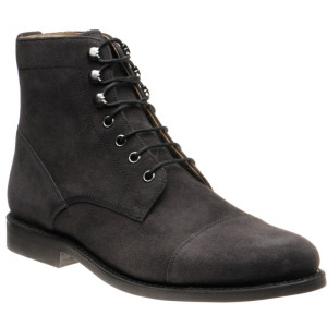 Herring Caldbeck Rubber rubber-soled boots in Dark Grey Waxy Suede Oxfords Derbys Loafers Brogues