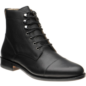 Herring Caldbeck boots in Black Grain Waxy Calf Oxfords Derbys Loafers Brogues