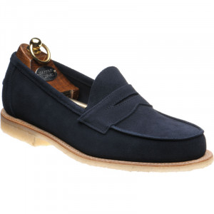 Herring Cannes rubber-soled loafers in Navy Suede 