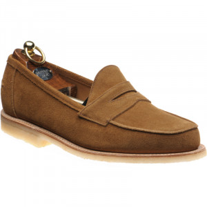 Herring Cannes rubber-soled loafers in Tobacco Suede 