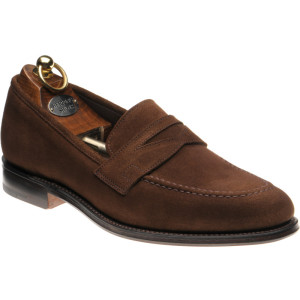 Herring Charlton loafers in Brown Suede 