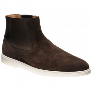 Herring Corvette rubber-soled Chelsea boots in Dark Brown Suede 