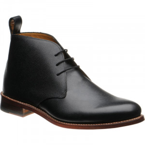 Herring Cosdon Chukka boots in Black Grain 