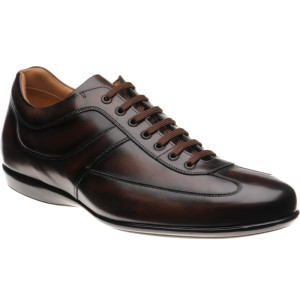 Herring Cosford rubber-soled trainers in Brown Calf 