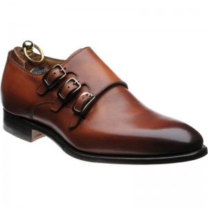Herring Dahl monk shoes in Chestnut Calf 