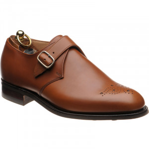 Herring Didsbury rubber-soled monk shoes in Tan Calf 