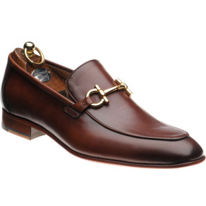 Herring Dillon loafers in Conker Calf 