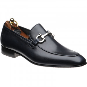 Herring Dillon loafers in Navy Calf 