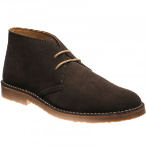 Herring Dune rubber-soled desert boots in Brown Suede 