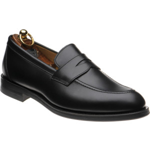 Herring Dunham II Rubber rubber-soled loafers in Black Calf 
