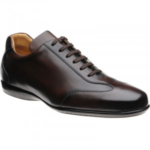 Herring Duxford rubber-soled trainers in Brown calf 