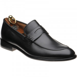 Herring Edmonton II hybrid-soled loafers in Black Calf 