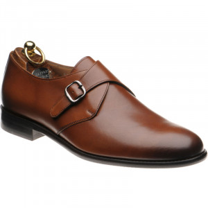 Herring Enfield II hybrid-soled monk shoes in Brown Calf 