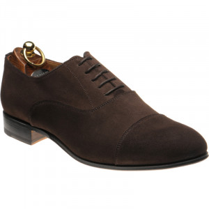 Herring Euston Oxfords in Dark Brown Suede Loafers Brogues