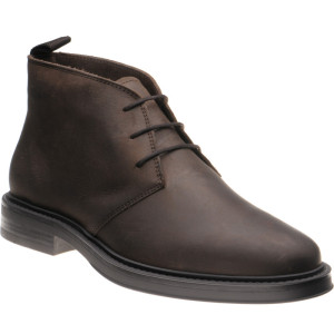 Herring Forge rubber-soled Chukka boots in Brown Waxy 